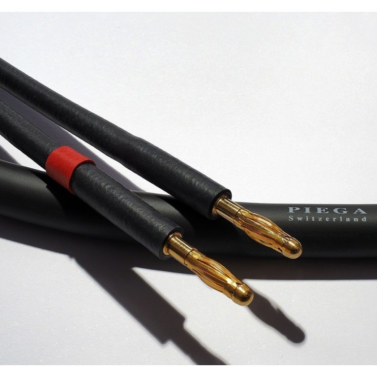 Piega Cable Three 2 x 3m / konfektioniert 24 kt. Banana Plugs / Single-Wire