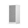 Weiss lackiert RAL 9016, Abdeckung Stoff Weiss
