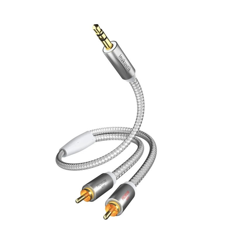 inakustik Klinken-RCA Kabel Premium 3.5mm RCA (L+R) 5.0m